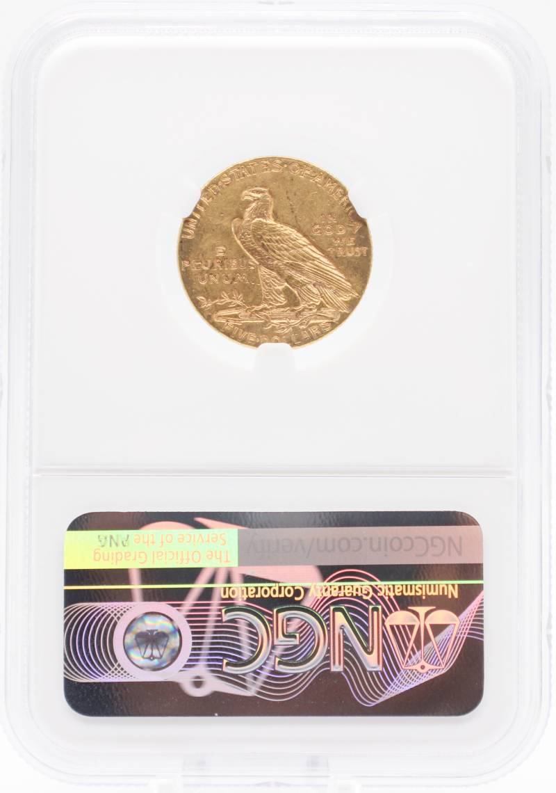 1916-S NGC AU 58 $5 Indian CAC